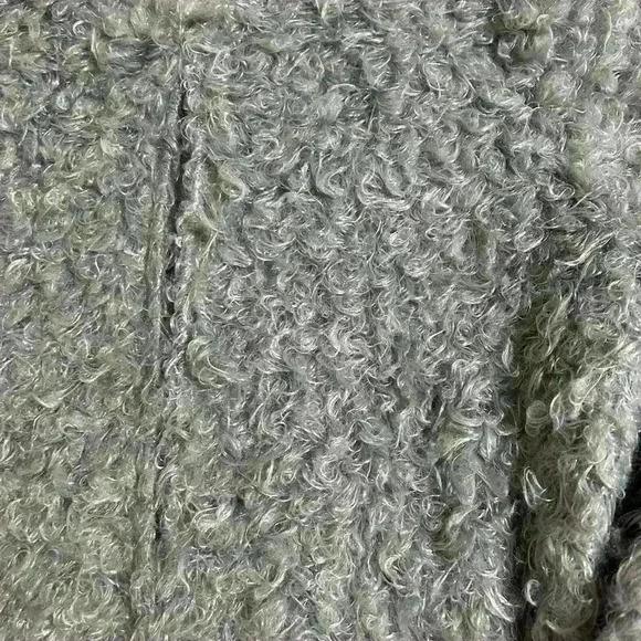 Calvin Klein lined faux Persian lamb jacket w/frog closures - Picture 2 of 9